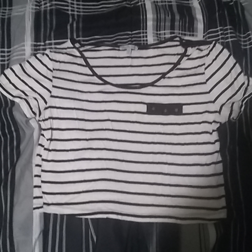 Charlotte Russe half top with Spike strip